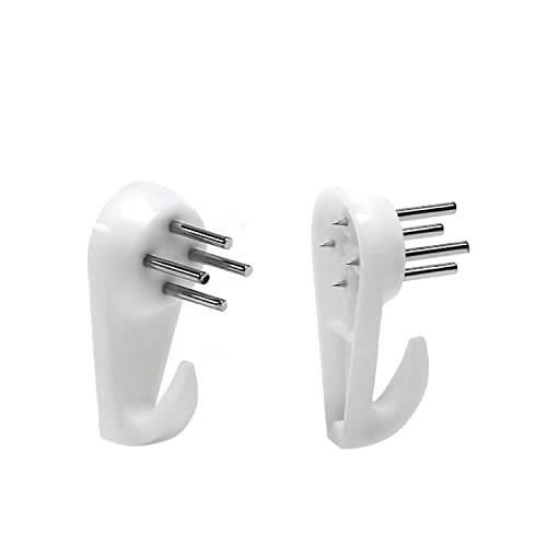 Image of Nails for Hanging Pictures,Picture Hooks Hardwall Hanger for Hardware, Fasteners & Hooks Wall Mount Non-Mark Hook Picture Photo Frame Hangers(30pcs,30*15mm)