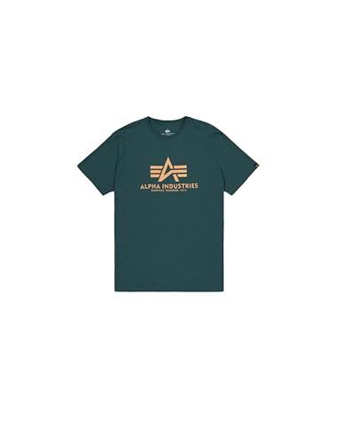 Alpha Industries Herren Basic T-Shirt, Force Green, L – Ansicht 1