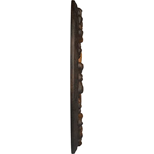 Image of Ekena Millwork CM12RIRUS 12-1 /4 inch x 7-1 /2 inch x 7 /8 inch Ribbon with Bow Ceiling Medallion, Rust