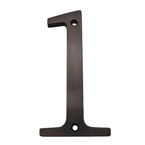 Targhetta 3D galleggiante in bronzo invecchiato, 101 mm, per porta, numero indirizzo, cifre in lega di zinco elettrolitica con montaggio a vite, grande insegna esterna per cortile, cassetta postale