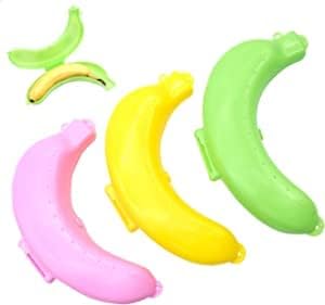 Fahibin 3 Stück Bananen-Aufbewahrungsbox Bananentresor Bananenbox Bananendose Banane Dose Behälter