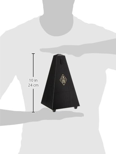 Wittner Taktell Pyramidenform Metronom Kunststoffgehäuse ohne Glocke schwarz