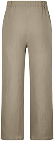 Men's Ethnic Style Printed Sweatpants Linen Vintage Elastic Waist Lace up Casual Pants Loose Fit Hippie Boho Trousers