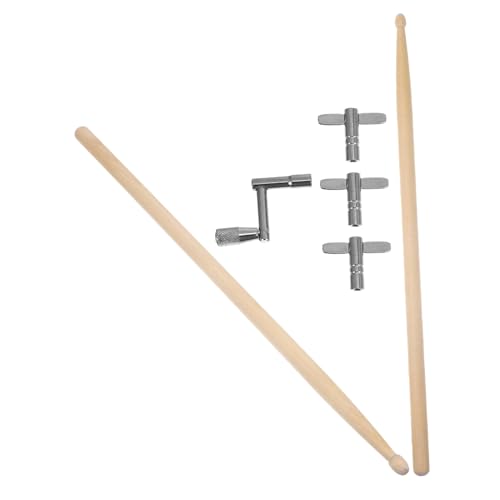 BESPORTBLE 1 Set Drum Key and Drum Sticks Shaped Instrument Tool for Easy Tuning and Maintenance of Kits Compact and Portable Design for Includes and Tuning Keys
