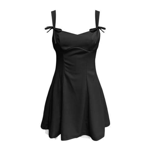 Mini robe tendance sans manches style corset avec volants d'été - 2
