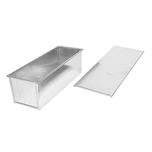 BRIGHTFUFU Baking Bread Pan Lid Nonstick Toast Mold Aluminium Alloy Loaf Pan for Easy Cleanup for Homemade Bread and Toast Capacity