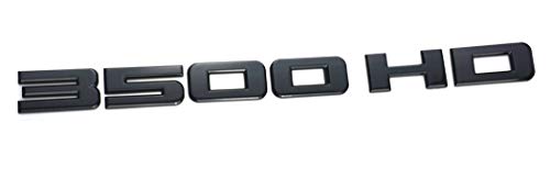 Image of Aimoll 1pcs 3500HD 3500 Hd Plastic Letter Emblem Badge Nameplate Replacement for Gm Chevrolet Silverado Glossy (Black)
