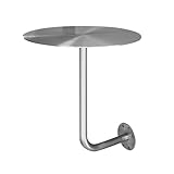 【Utilisation multifonctionnelle】: cette petite table basse ronde peut être placée dans un café / salon / chambre à coucher / balcon / piscine / canapé / terrasse / intérieur / extérieur. Table murale peu encombrante, design circulaire compact, près du mur, très adaptée pour les murs extérieurs, et est également adaptée pour l'installation et l'utilisation comme table auxiliaire pour canapé, lit, table de chevet et autres meubles.