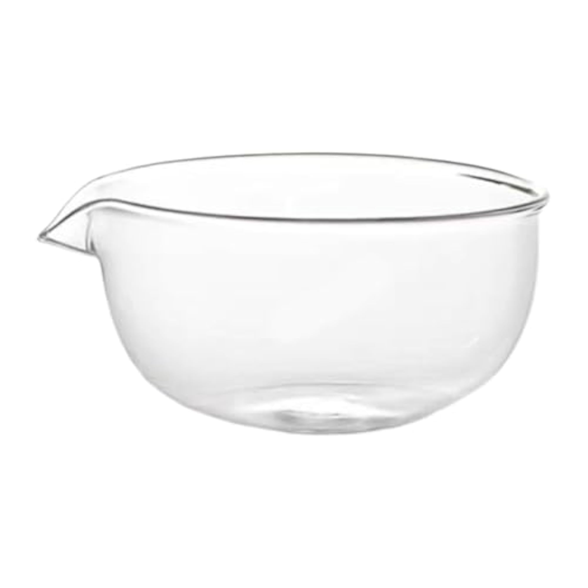Glass Matcha Bowl with Pouring Spout, Easy Clean