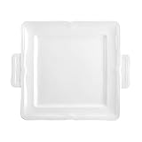 Mikasa Antique White Square Dessert Serving Tray, 11-Inch