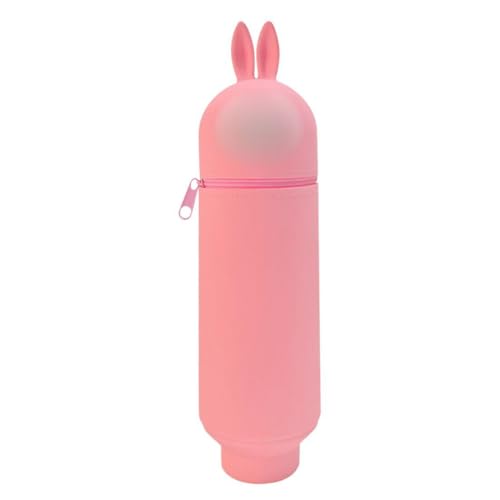 Étui en Silicone Souple pour l'école, Trousse Extensible en Silicone | Trousse Scolaire Originale, Fournitures de Bureau et Scolaires, (Rose)