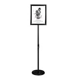 Adjustable Heavy Duty Poster Sign Holder Stand Floor Sign Stand Aluminum Snap Open Frame for 8.5 x 1