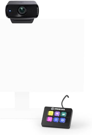 Elgato Facecam MK.2 + Stream Deck Mini Bundle - Webcam Full HD Pr...