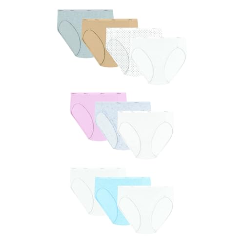 Image of Hanes Women's Underwear Pack, 10-Pack, Full-Coverage Cotton Blend Panties, Moisture-Wicking Underwear for Women