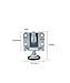 4 pieces/set Cabinet Wardrobe Adjustment Feet Level Adjustment Feet Screws Floor Uneven Anti-Slip Feet Pads with Upper and Lower Tools(Silver)