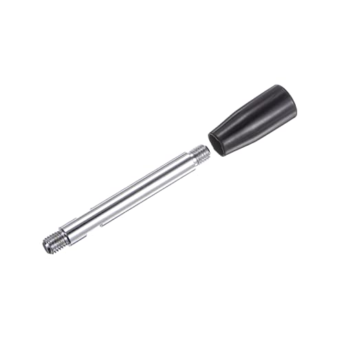 Image of HARFINGTON Clamping Handles M10 Thread 125mm (5 inch) Length Chrome Plated Revolving Crank Handle Grip Handwheel Screw Stem for Lathe Machine