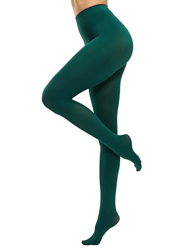 CozyWow Women's 80D Soft Opaque Tights, High Waist Solid Color Womens Tights with 30+ Colors