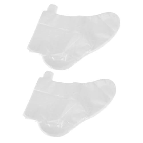 HAPINARY Foot Mask 100PCS Disposable Foot Socks Foot Gloves Foot Booties Plastic Foot Covers for Foot Care at Anytime