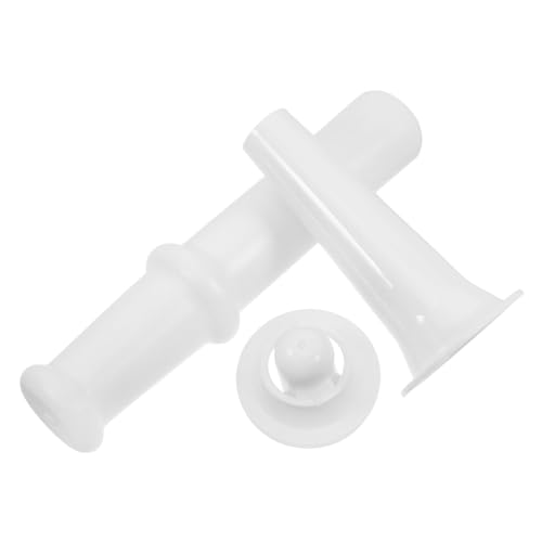 Cabilock 1set Sausage Stuffer Attachment Kit for Meat Food-grade Plastic Tamper Ergonomic Pusher Sausage Tube for Uniform Meat Texture Professional Results
