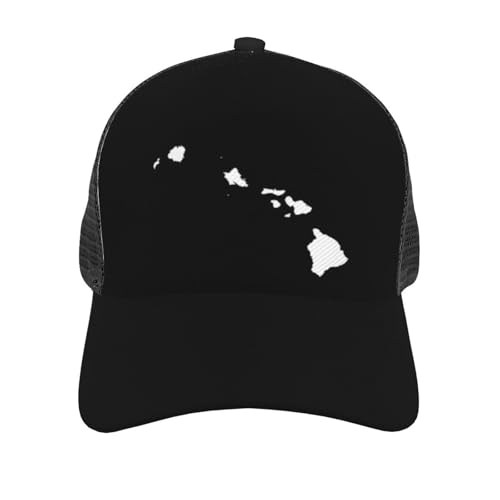 Hawaiian Islands Unisex Mesh Baseball Caps - Classic Adjustable Hat3