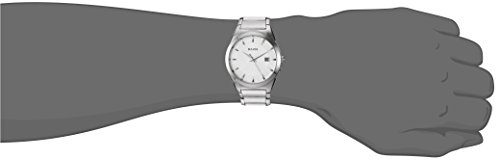 Bulova Men's Classic Stainless Steel 3-Hand Calendar Date Quartz Watch, Silver Tone Dial Style: 96B015 #TOP5