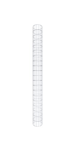 Gabionensäule rund feuerverzinkt, 27 cm Durchmesser, 200 cm Höhe,...