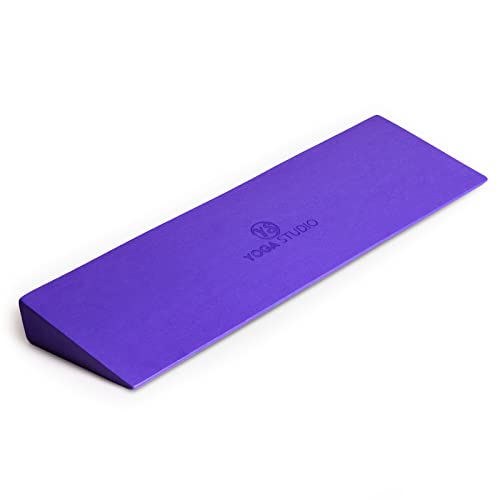 Yoga Studio Lightweight EVA Non-Slip Slanting Yoga Pilates Wedge | Sports Wedge for Squats Pushups Pressups | Supportive Wedge Riser Block - 50 x 15 x 5cm