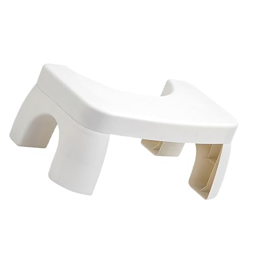 Xixian Banqueta de Cócoras para Pés de Vaso Sanitário para Melhor Postura e Resistência Ao Deslizamento - Banqueta Penico PP (Branco)