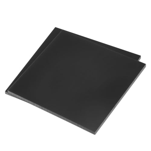 Image of DMiotech 2 Pack 6 x 6 x 0.1 Inch Plastic UHMW Sheets, Ultra High Molecular Weight Polyethylene, Opaque Black Polyethylene Board for Automotive, Chemical, Manufacturing, DIY Home Kitchen