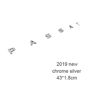 DEMANDER Chrome Matte zwarte glanzende zwarte 3D-lettertype letters embleem geschikt for PASSAAT Auto Styling Refiting…