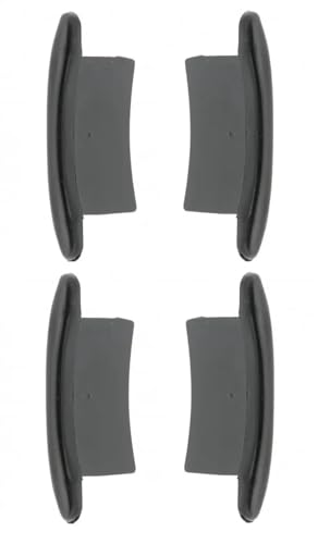 cyclingcolors 4x Embout guidage de lame de volet roulant en PVC noir Coulisse Maintien Treuil Fenêtre Store Ouverture Fermeture Tablier, pour lame alu de 44 x 8mm