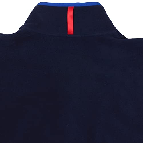 Image of POLO RALPH LAUREN Men's Fleece Pullover Jacket Sweater Snap Closure (Navy 002, XX-Large, 2XL)