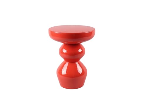 Vente-unique - Table d'appoint en métal - Orange Brillant - ORIFA