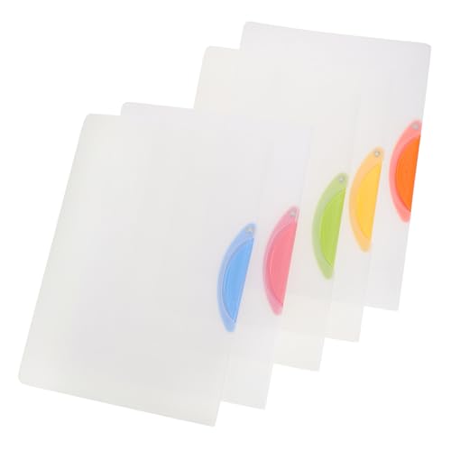 Chemises Transparentes Robustes Clip Latéral à Levier Haute Résistance Lot de 5