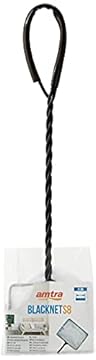 Amtra - Retino per Pesci Piccoli o Avannotti, Retino Acquario in nylon a maglia fine, Manico Rinforzato, Resistente, 8X5 CM