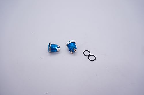 Taiss, 2 interruttori momentanei in metallo da 16