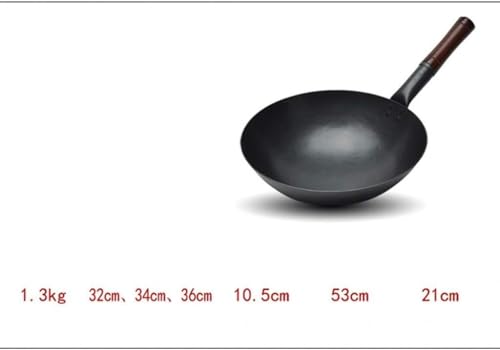 Wok de acero inoxidable con tapa y espátula, 36 cm miniatura 5