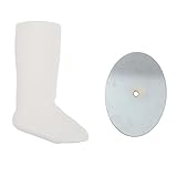 NOLITOY 1個 プラスチック足金型 ベビーシューズショーケース 靴の陳列棚 の足のマネキン 幼児用靴下サポート ベビーソックスディスプレイスタンド プラスチック製の幼児の足型 白い