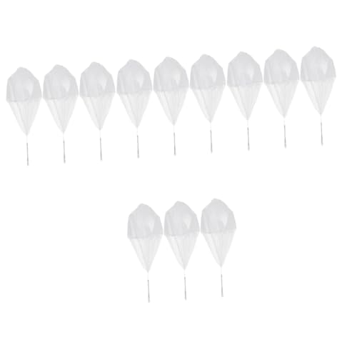 Totority 12pcs Throwing Parachute Toys with String Lightweight Outdoor Playthings for Boys and Girls Design for Fun Family Activities for Birthdays and
