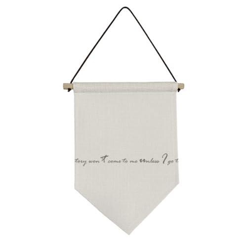 Drapeau en toile Victory Won't Come To Me suspension murale premium en coton