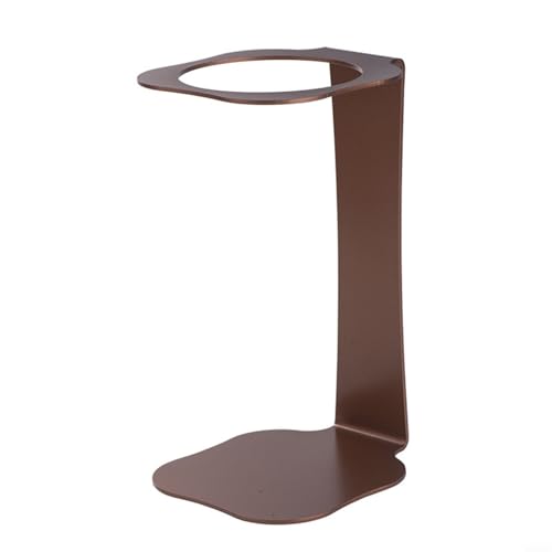 Soporte de goteo de hierro para preparación manual de café, soporte de filtro compacto diseñado para uso doméstico y de viaje (oro rosa)