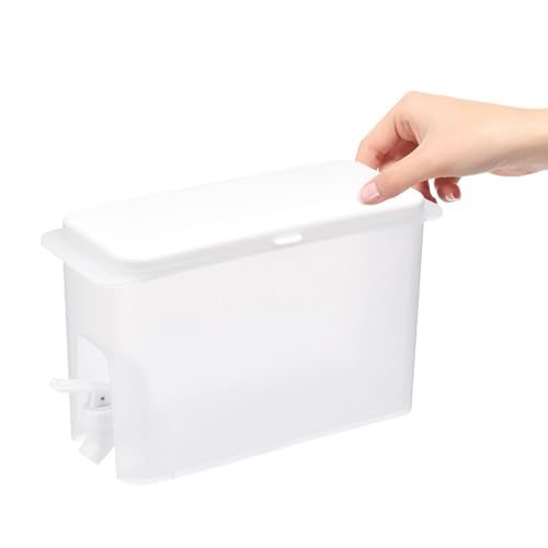 LIFKOME 大容量 洗濯用液体ディスペンサー 蛇口付き詰め替えボトル 多用途キッチンソープシャンプー収納 ホテル 家用コンパクト容器