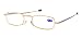 SOOLALA Metal Aolly Frame Folding Magnifying Compact Reading Glasses Reader w/Case