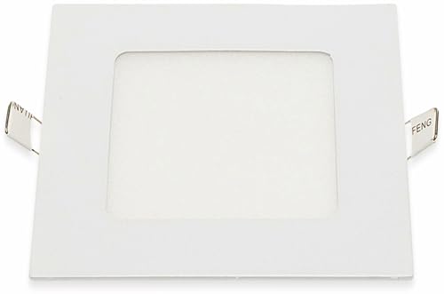 Optonica LED-Einbauleuchte 2614, 6 W, 440 lm, 6000K, eckig, 95 RA, weiß