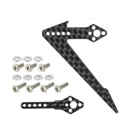 MICROHELI Adjustable Tail Motor Mount W/Fin Set - GOOSKY S1, MH-GSS1025