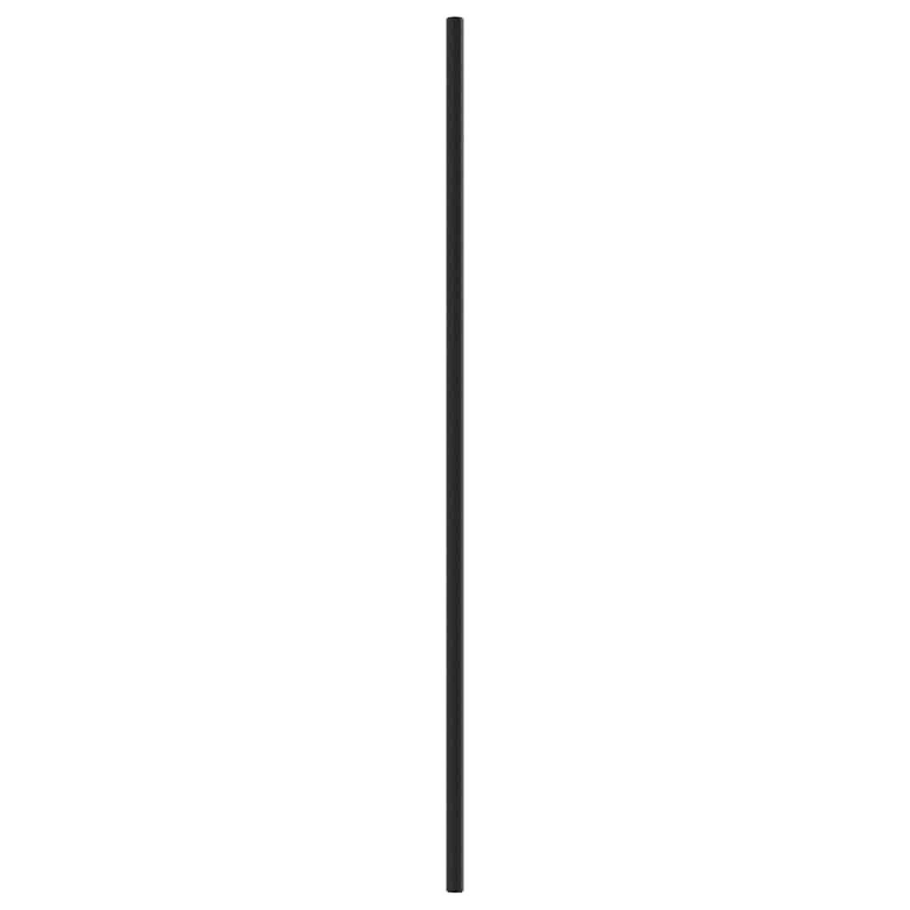 Möbelgriffe Schwarz Edelstahl 480 mm Lochabstand 10 Stück mit zuschneidbaren Schrauben für Schrank Schublade Kommode Küche Bad Büro Modern Vintage