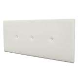 amuéblate online - Cabecero Polipiel Premium Acolchado Trento Medidas 145 x 60 cm (Cama de 135 y 140) Blanco