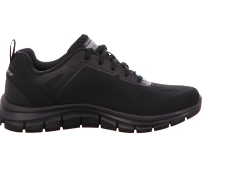 Image of Skechers Sport Women's Fashion Fit Sneaker, Black Mesh Pu, 6.5