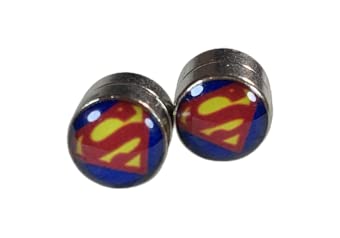 GenericSuper Hero Design Magnetic Non-Piercing Earring Studs (1 Pair)