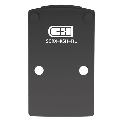 C+H Precision Optics Adapter Plate Compatible with SIG P320 RX/Pro Series w/ Romeo 1 Pro Optic Ready Cut and Compatible with Trijicon RMR/SRO/RCR, Holosun 407C/507C/507Comp | Made in the USA